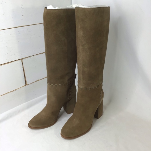 New Tory Burch Contraire Suede 90mm Knee Boot - Picture 3 of 16